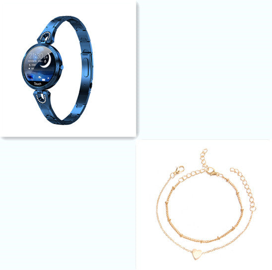 Modische Damen-Smartwatch, wasserdicht, tragbar, mit Herzfrequenzmesser, Sport-Smartwatch für Damen