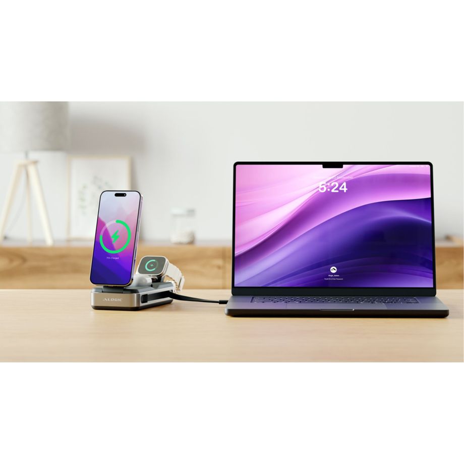 Alogic Roam 6-in-1 Powerbank 21.000 mAh with Qi2 + 100W USB-C